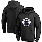 Men's Customized Edmonton Oilers Black All Stitched Pullover Hoodie,baseball caps,new era cap wholesale,wholesale hats